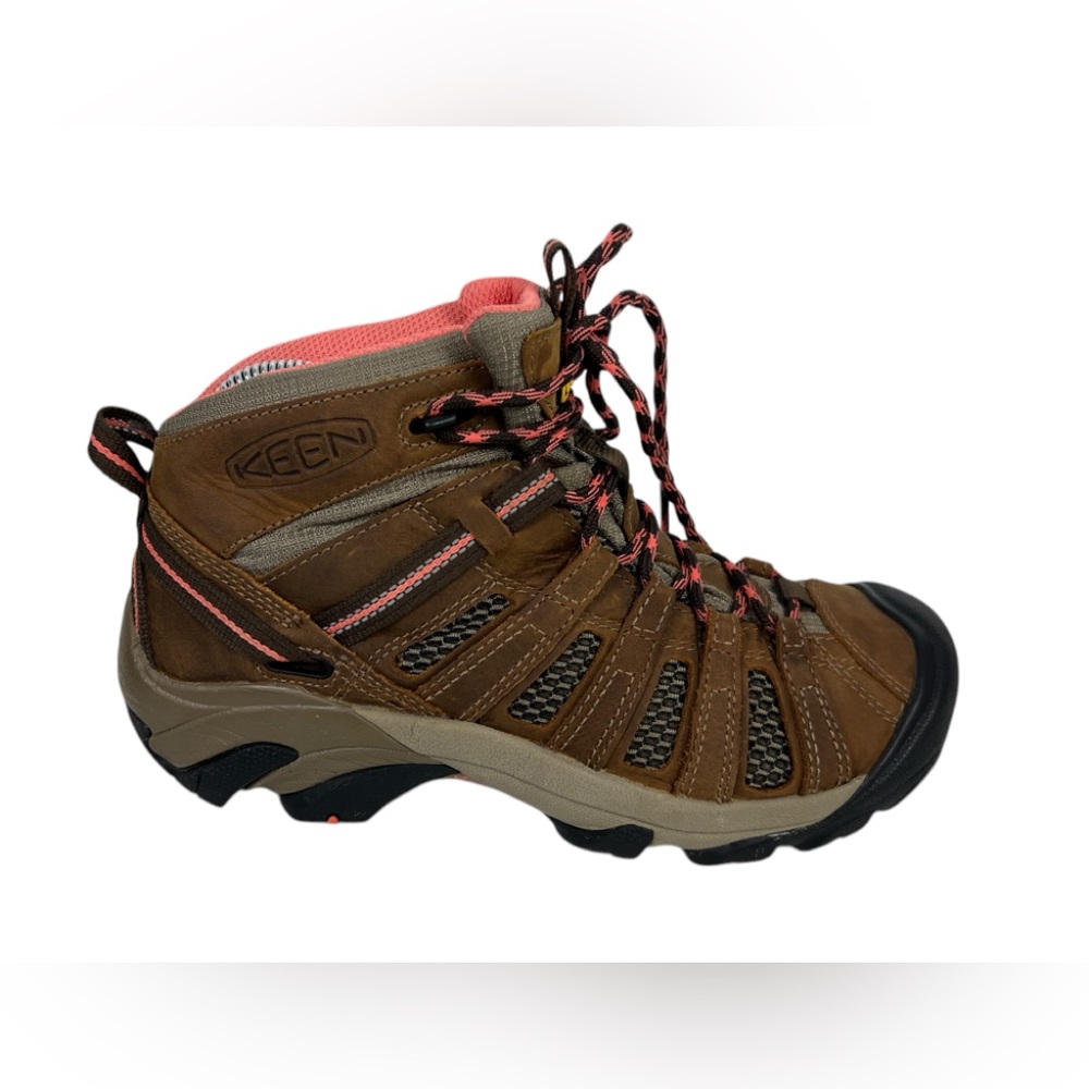 Keen Voyageur Mid Brown Vented Outdoor Trail Hiking Boots Womens